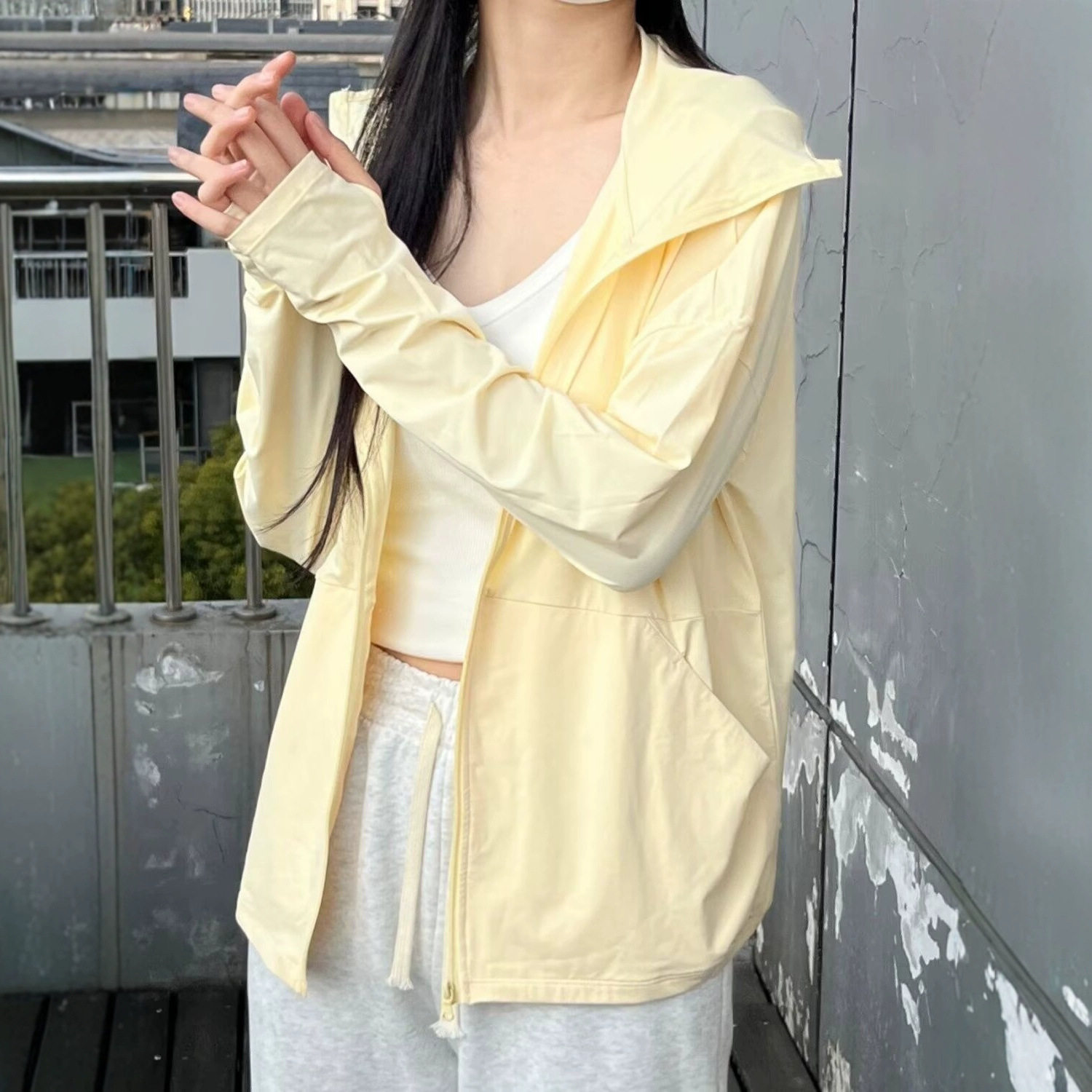 白色冰丝衣女款夏季2026新款服宽松小个子薄外套上衣开衫