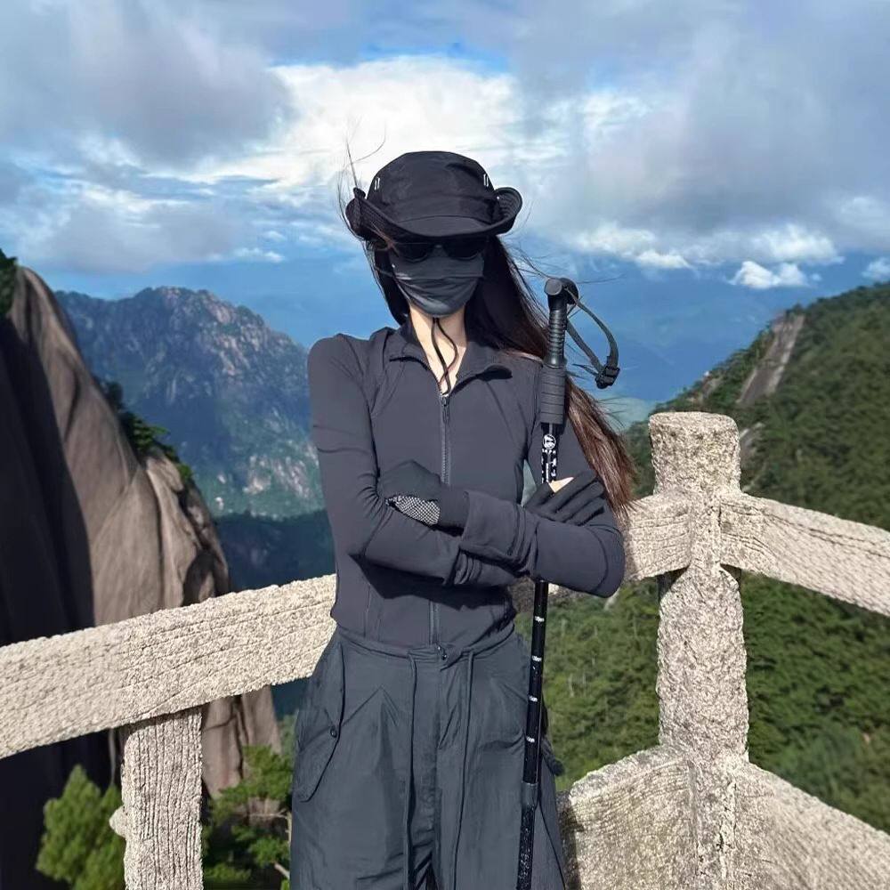 修身衣女外套女款瑜伽服上衣爬山穿搭衣服套装登山服2026新款