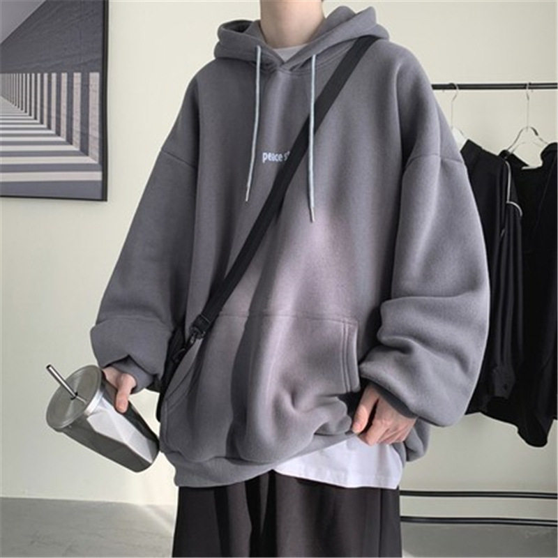 男生连帽卫衣chic港风痞帅秋冬加