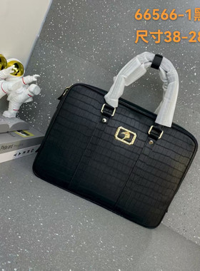 史蒂芬公文包真皮商务手提包