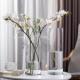 北欧简约特大号落地透明玻璃直筒花瓶摆件客厅插富贵竹转运竹鲜花