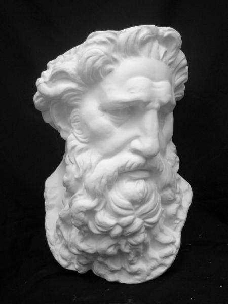 石膏像挂面像摩西素描美术生画室专用专业美术教具艺术雕塑