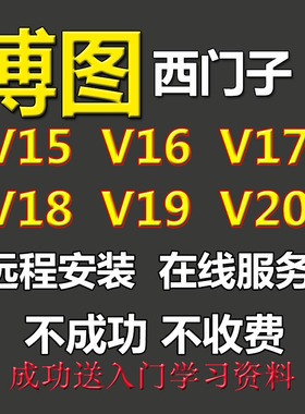 西门子博途博图软件V15 V16 V17 V18 V19 V20远程安装教程服务
