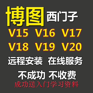 西门子博途博图软件V15 V16 V17 V18 V19 V20远程安装教程服务
