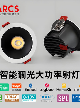 会议室报告厅宴会厅酒店商场0-10V可控硅DALI调光DMX512智能射灯