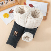 外穿冬季 冬棉裤 三层中大童夹棉打底裤 保暖裤 女童修身 儿童加厚棉裤