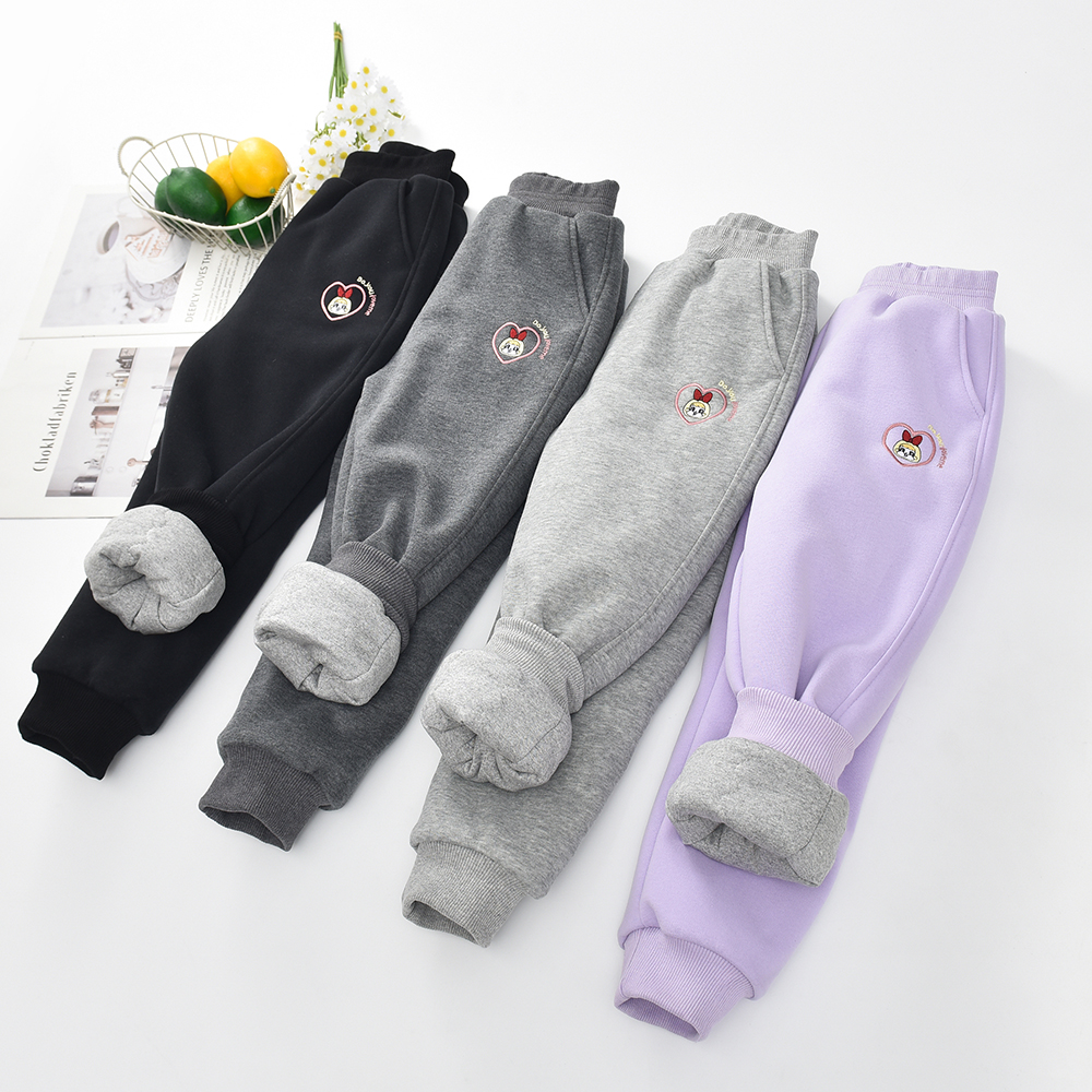 冬儿童夹棉休闲裤三层加厚运动裤