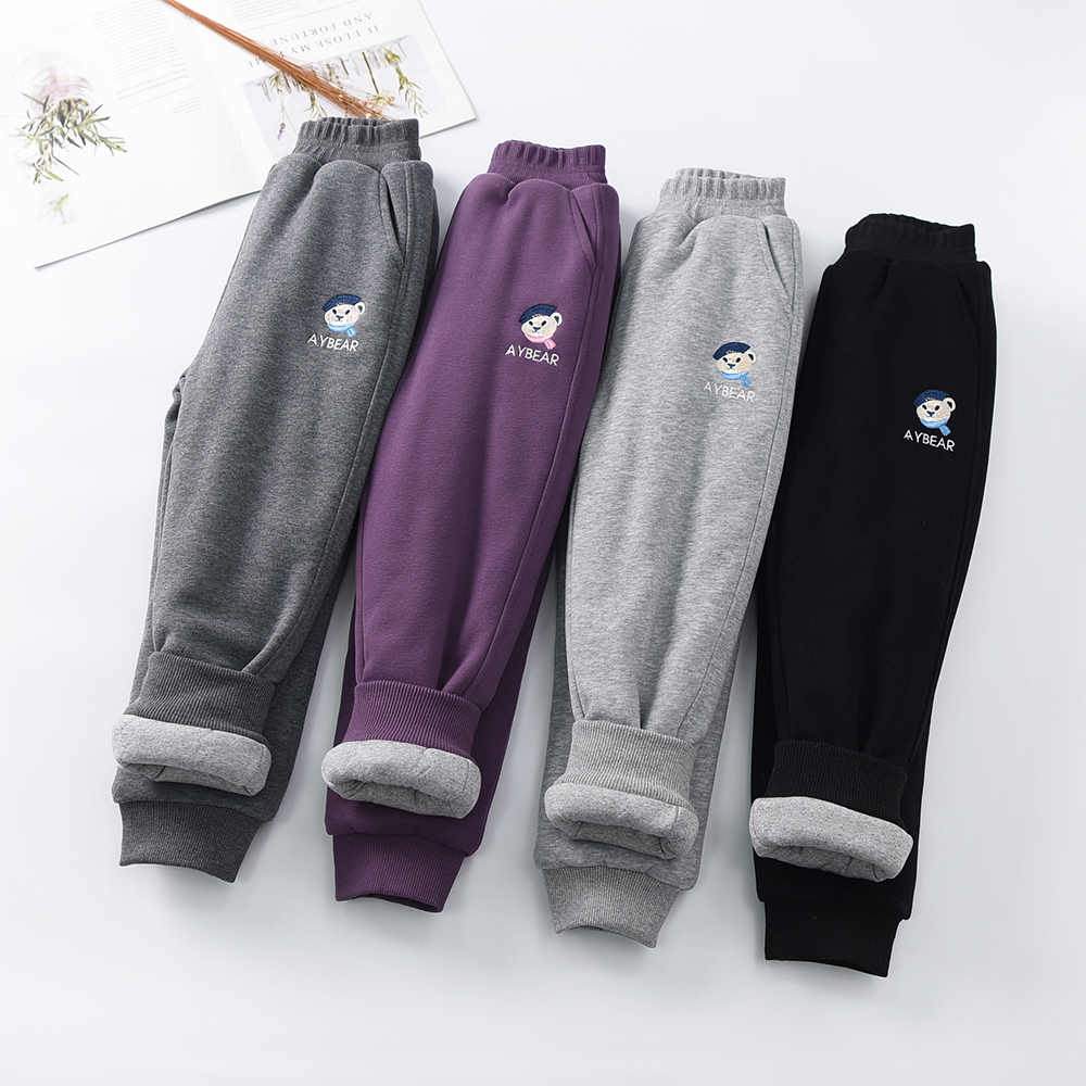 冬天过冬棉裤儿童运动裤加厚卫裤