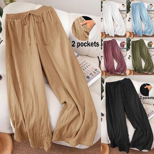 2026 New Style High-Waisted Loose-Fitting Wide Leg Pants