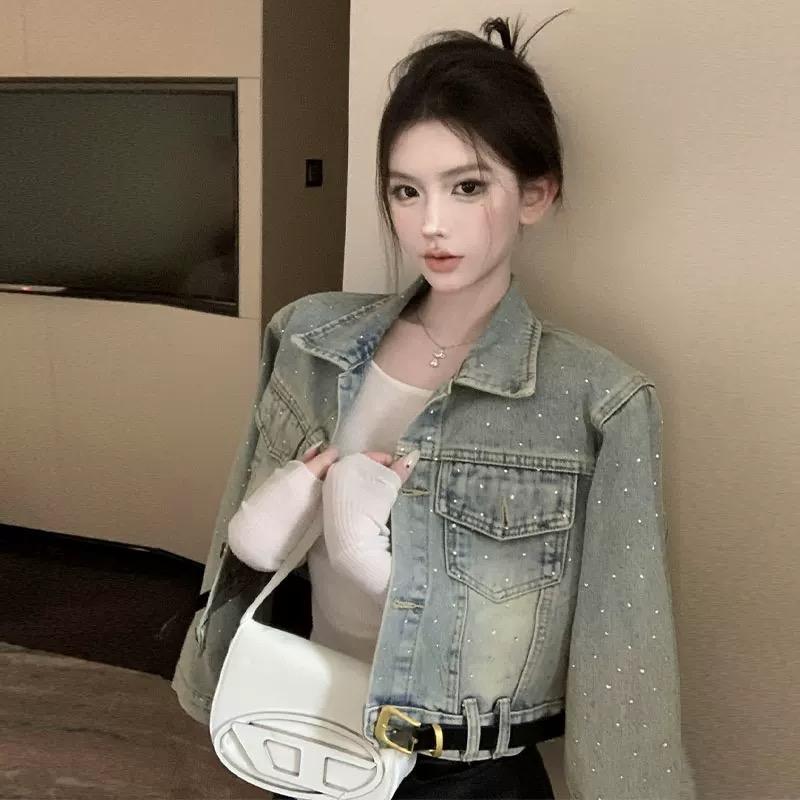 酷飒风女装高级感时尚牛仔外套女