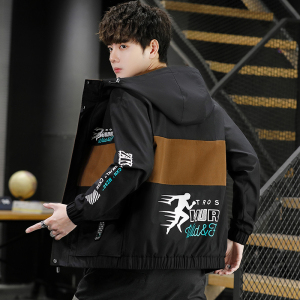 2021新品男潮流百搭春秋季连帽夹克青少年上衣4002-JK803-P58图片