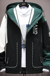 2021新品男士百搭春季连帽夹克青少年上衣4002-JK2100-P2100图片
