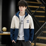 2021新品外套男潮流百搭春秋季连帽夹克青少年4002-JK855-P58，男装夹克，星座1018