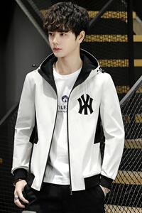 2021新品男潮流百搭春秋季连帽夹克青少年上衣4002-JK802-P58图片