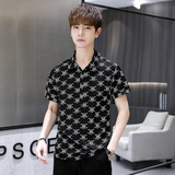 2021男士夏季新款潮牌短袖T恤青年运动休闲T恤翻领4002-T5810，男装T恤，星座1018