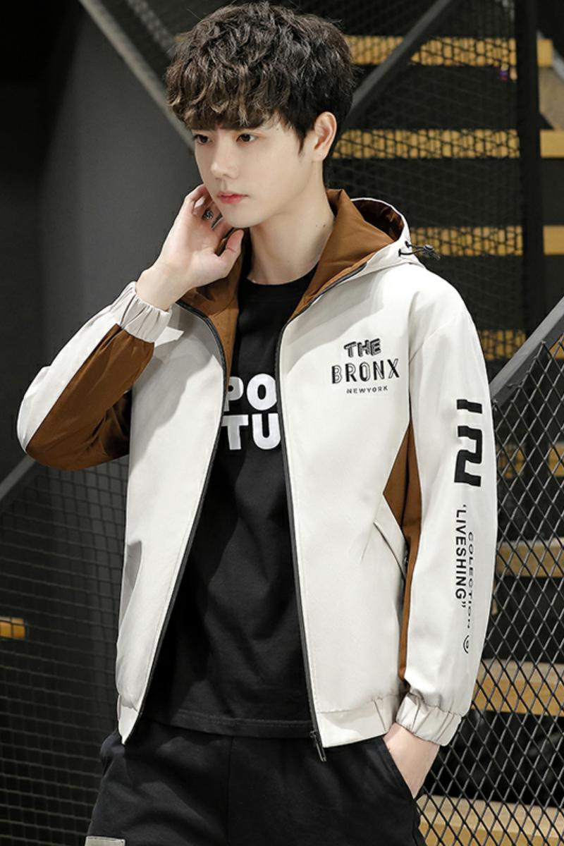 2021新品男潮流百搭春秋季连帽夹克青少年上衣4002-JK801-P58,男装夹克,星座1018