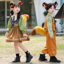 尼克狐狸连衣裙迪士游园装 演出疯狂动物城cos服儿童公主裙 备套装