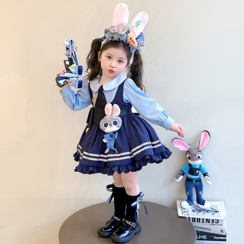 亲服面料！兔子警官朱迪公主裙