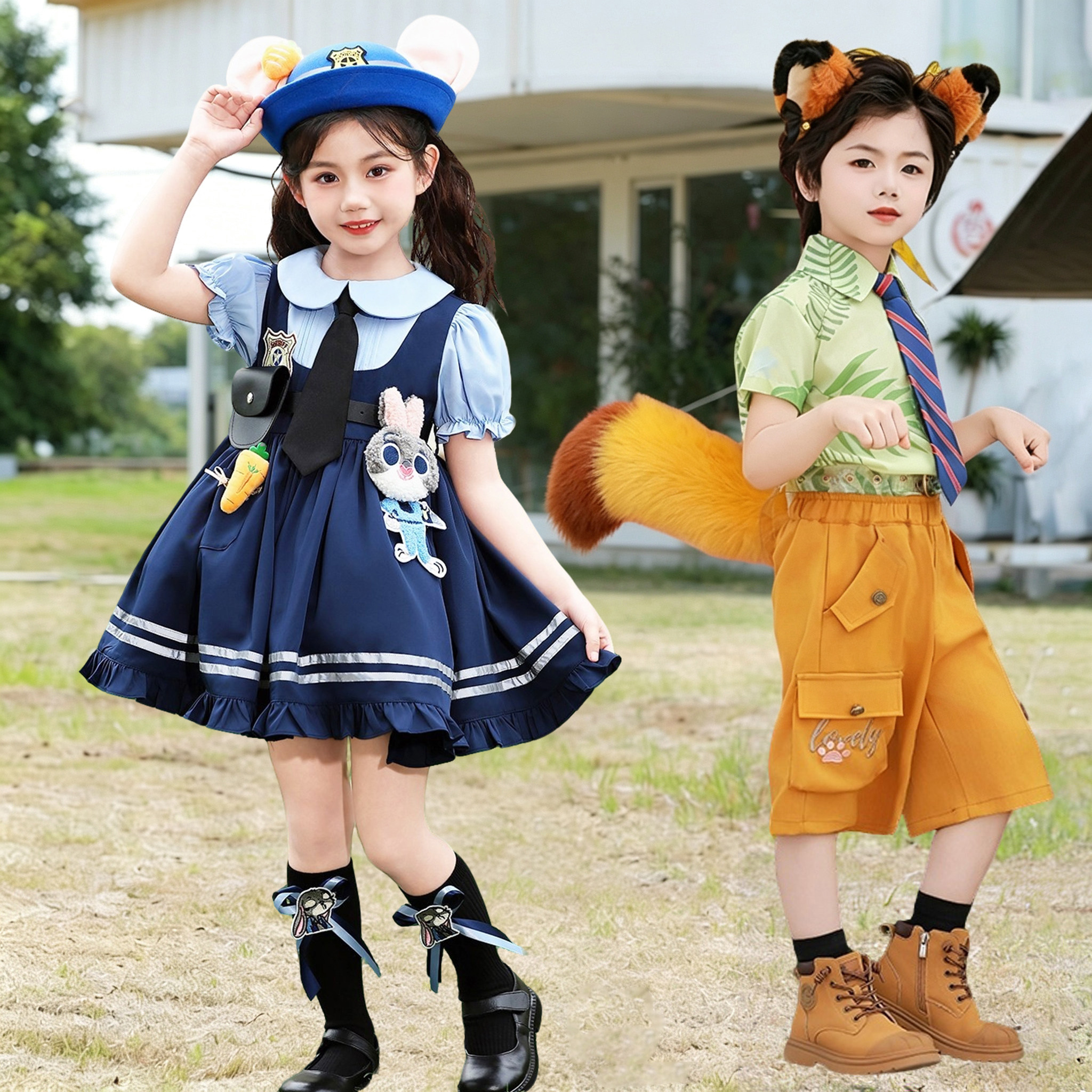 朱迪尼克cos服迪士尼游园穿搭