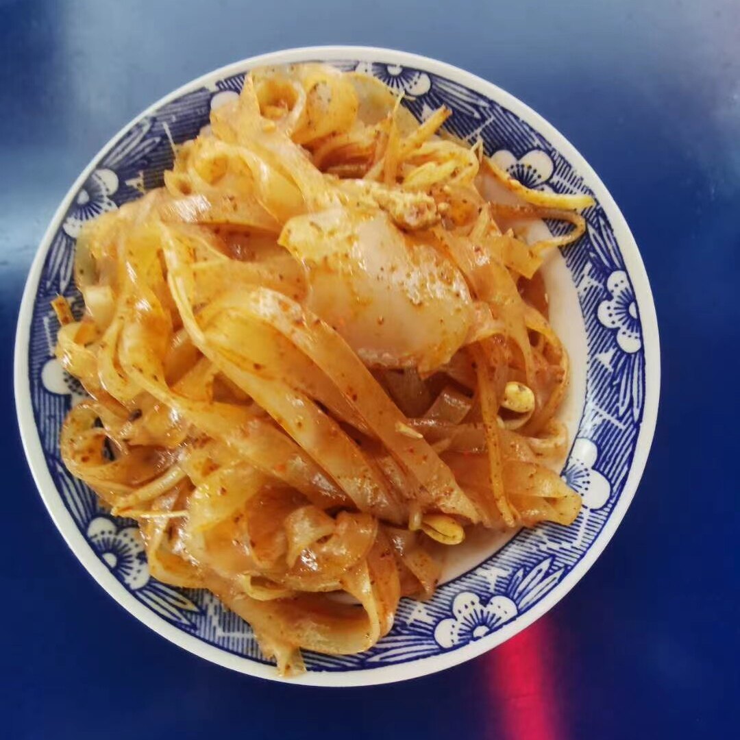 甘肃成县擀面皮好吃老韩面皮一份=3碗正宗徽县街边小吃美食保强