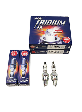 NGK摩托车铱金火花塞CR6HIX CR7HIX巧格i赛鹰天剑 福禧 灵迪 瑞梦