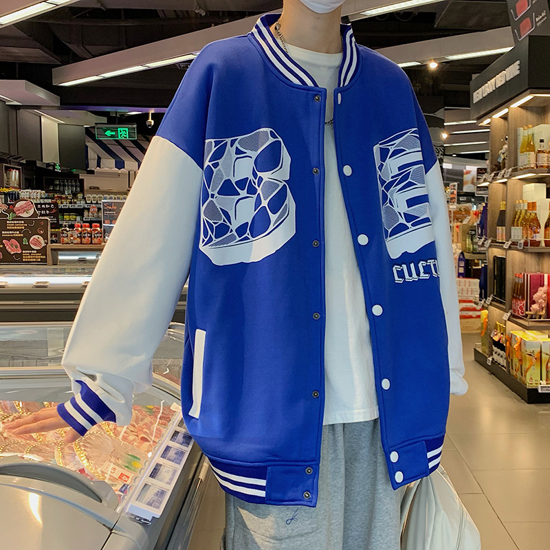 B266-WY-215-P6522春原创设计情侣外套休闲宽松棒球卫衣,女装短外套,星座B257-1