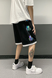 402-5-K636-P3021夏短裤男港风宽松薄款裤子潮流潮牌百搭五分裤，男装牛仔裤，星座B257-1