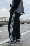 B266-AK-016-P5022春原创设计新款棋盘格裤子运动宽松休闲裤，男装休闲裤，星座B257-1