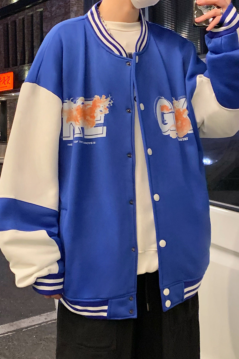 B266-WY-216-P6522春原创设计情侣休闲外套宽松潮流棒球服卫衣,女装短外套,星座B257-1