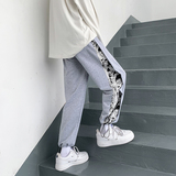 402-5-AK-001-P5021秋男潮流宽松直筒休闲潮牌ins港风运动裤，女装休闲裤，星座B257-1