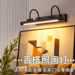 法式照画灯美式轻奢酒店装饰画廊挂画灯走廊玄关客厅入户门头壁灯