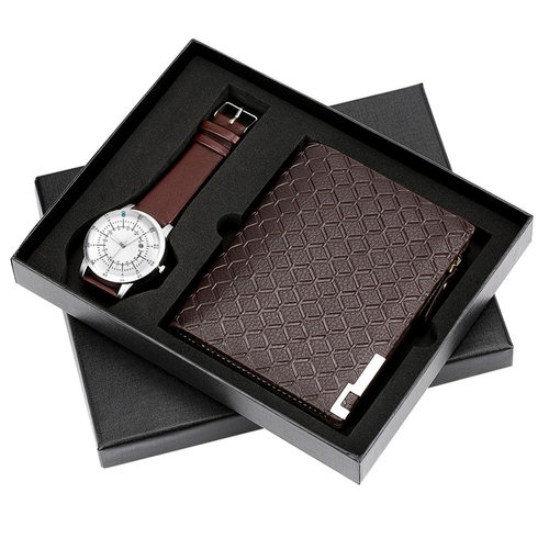 New Quartz Wristwatch Bracelet Gift Set For Men Boyfriend