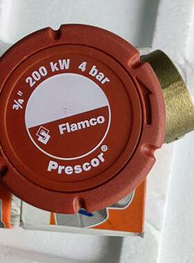 议价Flamco Prescor安全阀3/4-3/4 200kW可维修翻新