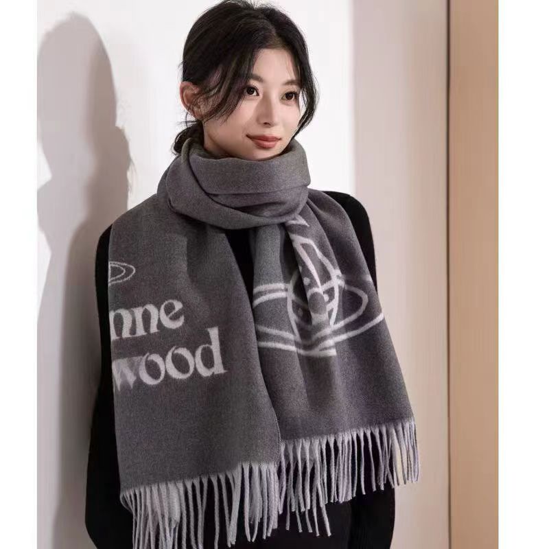 西太后仿羊绒围巾冬季