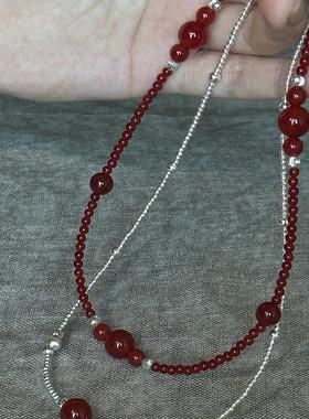 JINWAN 旖旎系列 古典馥郁红玛瑙长项链