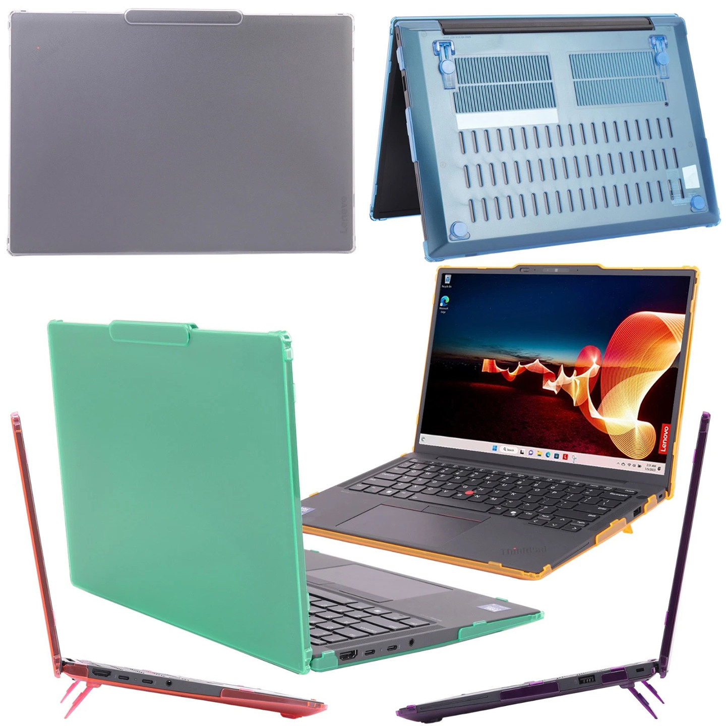 适用联想ThinkPad X13 Gen7/6笔记本保护壳2026/25卡扣式外壳防震防摔防刮防磕碰防指纹13.3英寸防偷看防窥膜图片