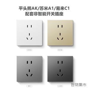 适用PTX平头熊AK苏米A1易来C1配套非智能USB五孔86型墙壁开关插座
