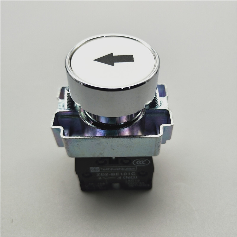 自复位XB2-BA3341带上下左右白底黑箭头标记平头按钮开关一常开