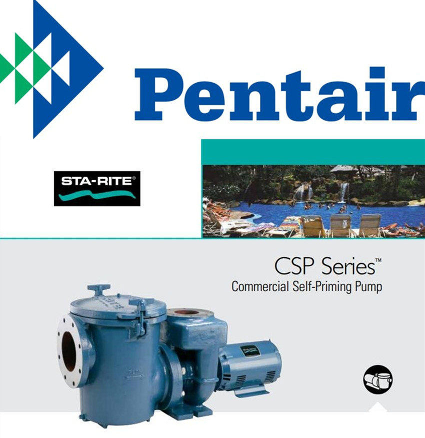 美国 pentair 滨特尔csp系列家庭  商用铸铁高性能spa 泳池自吸泵