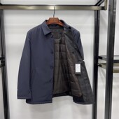 非贤回馈款 高品质蓝色男士 翻领羽绒服90白鸭绒填充内胆可脱卸外套