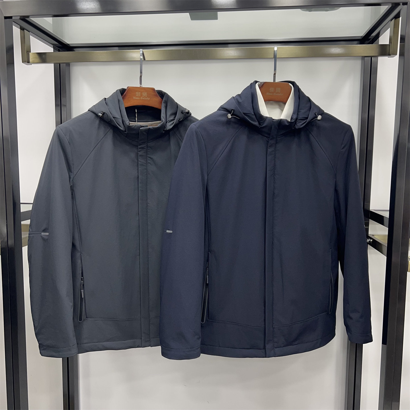 非贤厚款棉服25年冬季新品可脱卸帽驼绒内胆商务休闲户外保暖棉衣