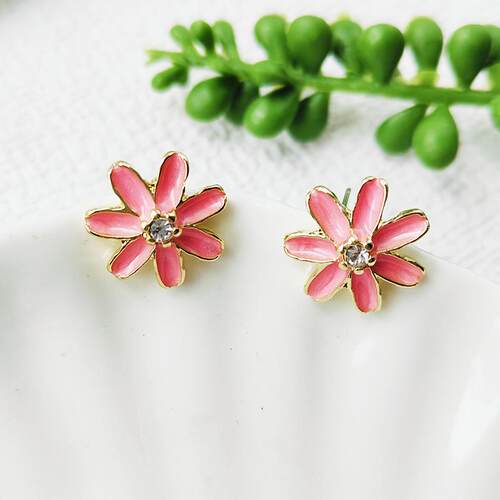 欧美外贸时尚原单玻璃耳钉