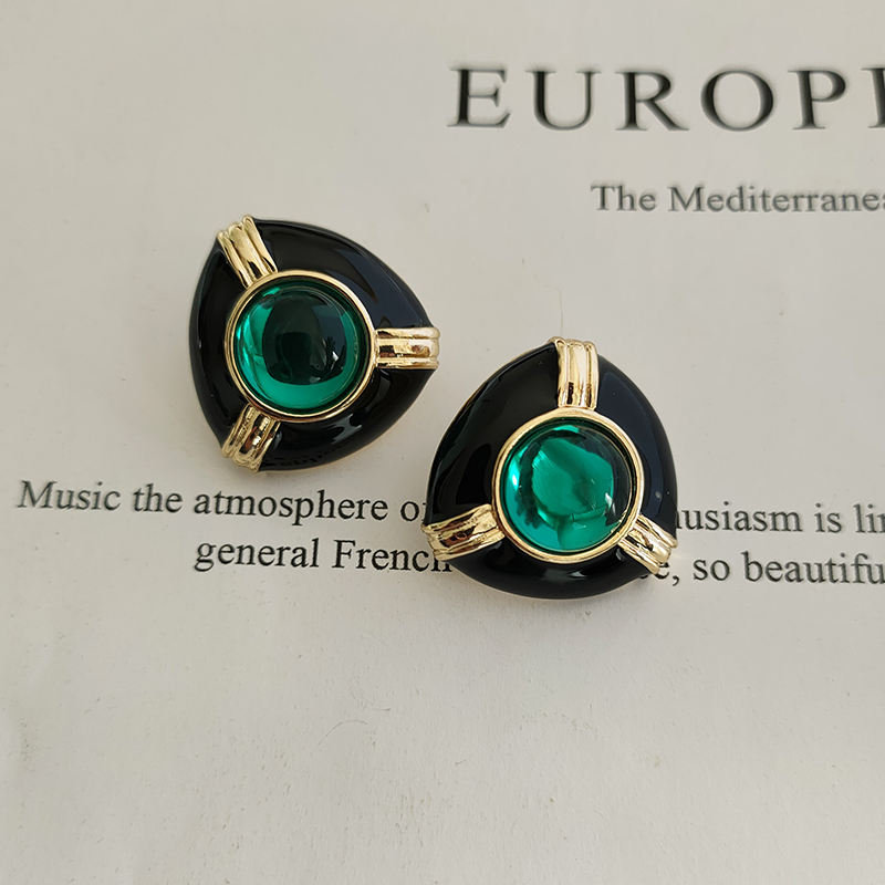 vintage自制中古风耳饰异域风情