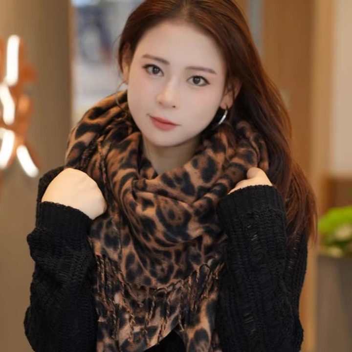 复古豹纹流苏围巾女新款秋冬高端百搭辣妹风围脖加厚保暖披肩护颈,服饰配件/皮带/帽子/围巾,围巾/丝巾/披肩,淘宝优惠券,粉丝福利购,淘宝优惠卷