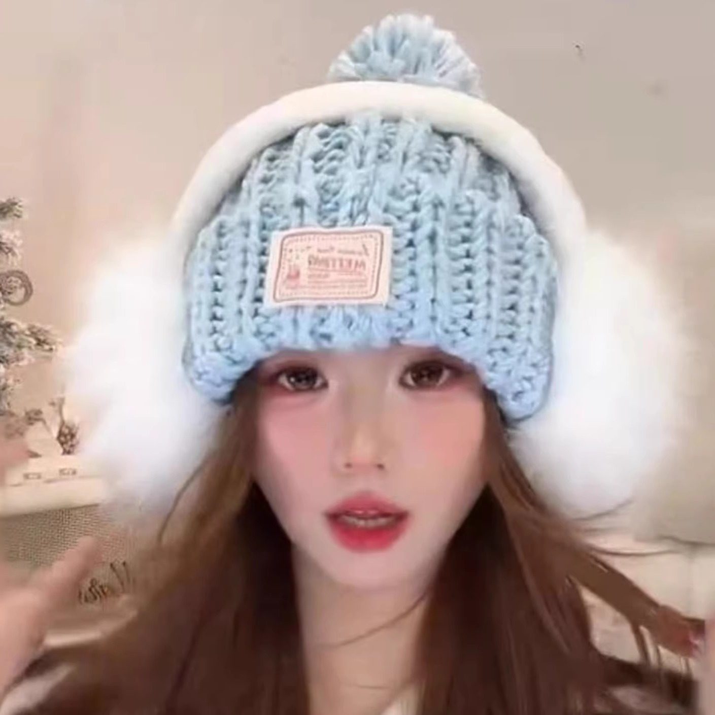 韩系多巴胺粗针织毛线帽子女秋冬季新款保暖加厚包头帽滑雪护耳帽,服饰配件/皮带/帽子/围巾,帽子,淘宝优惠券,粉丝福利购,淘宝优惠卷