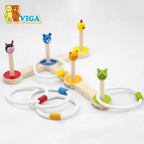 VIGA卡通投掷套环游戏动物套圈