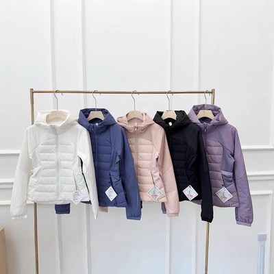 lulu露露同款白牌高品质现货90白鸭绒保真轻薄羽绒服外套女