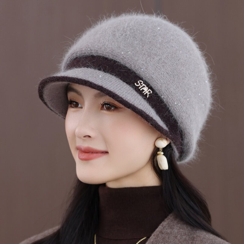 中老年人妈妈帽加厚保暖