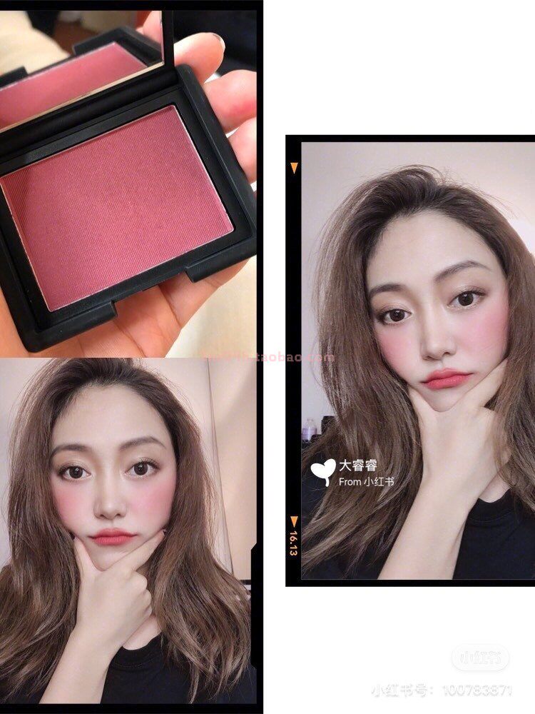nars 炫色腮红胭脂 seduction 小脸冻得通红 血色感胜PW38！