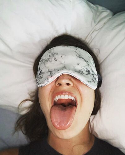 桑蚕真丝黑白亲肤不透光睡眠眼罩